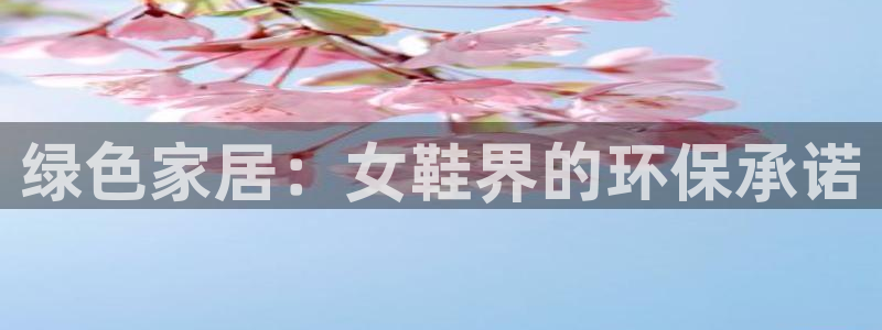 沐鸣平台线路测试：绿色家居：女鞋界的环保承诺